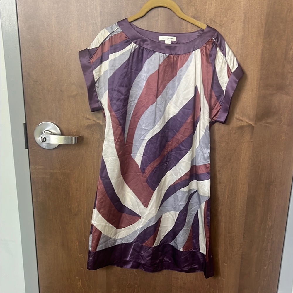 💜 Vintage Banana Republic Silk Shift Dress – Size XS ✨